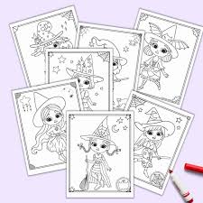 Show your kids a fun way to learn the abcs with alphabet printables they can color. 19 Free Printable Cute Halloween Witch Coloring Pages The Artisan Life