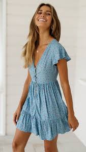 Free shipping by amazon light blue dress +5. Blue Summer Dress Cheap Online