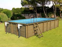 Piscine Hors Sol Bois Bwt Mypool Weva Rectangle 8x4 H146cm