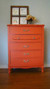 Black And Orange Dresser Orange Is The New Black Barnaclebutt Orange Painted Furniture Painted French Provincial Furniture Painted Furniture