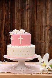 Deco Rose Table Communion Fille Gateau Bapteme Decoration Communion Communion