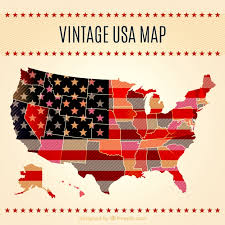 Record your travel adventures across the united states with our personalized vintage usa travel map with handmade in the usa, this map makes a wonderful travel gift for the explorer in your life. Free Vector Vintage Usa Map