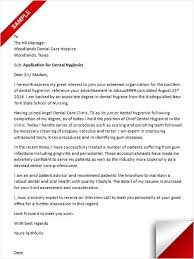 Dental Hygiene Cover Letter Sample Cover Letter Sample Lettering Dental Hygiene