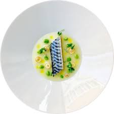 Mackerel Liquid Smocked Potatoes Fava Beans Almond Oil Burned Shimeji By Marco Tola Chef Tag Beste Gesunde Rezepte Das Auge Isst Mit Anrichten Auf Dem Teller