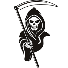 Grim Reaper Hood Halloween Wall Art Stickers Wall Decals Transfers Grim Reaper Art Grim Reaper Grim Reaper Tattoo