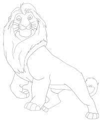 The lion king is about simba, a newborn cub of king mufasa, who will eventually become king of the pride lands.mufasa takes him exploring the pride lands and teaches him about the circle of life. meanwhile, king mufsa's brother, scar, devises a plan with the hyenas to replace mufasa, himself asking. Mufasa Lion King Character Coloring Page