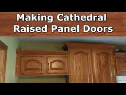 .ideas with cathedral cabinet doors style in black also whirlpool double electric wall oven in stainless steel ~ cabinet 5 ideas: Making Cathedral Raised Panel Doors Youtube