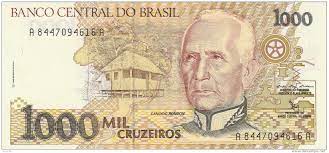 1000 brazil mil cruzados = rs. Brazil 1000 Cruzeiros Mil Cruzeiros Candido Rondon Unc Paper Banknote Brasil