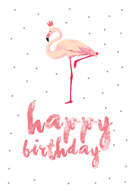 Flamingo Birthday Free Printable Immagini Di Buon Compleanno Auguri Di Buon Compleanno Buon Compleanno