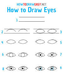 Learn to draw realistic eyes: How To Draw Eyes For Kids How To Draw Easy