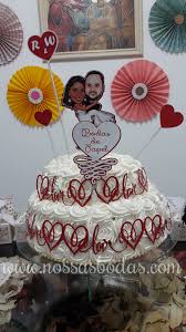 Aquilo que deus uniu o homem não. Bolo Para As Bodas De Papel Do Casal De Leitores Raymara E Warlem 27 De Junho De Aniversario De Casamento Primeiro Aniversario De Casamento Festa De Noivado