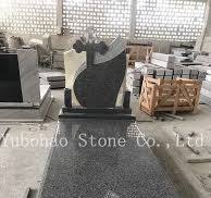 China Impala Black/Natural Granite Cross Carving/Flat/Engraving Headstone for Graves/Monuments/Memorial /Cemetery