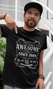 Unique Birthday Birthday T Shirt Design Ideas 30th Birthday Gift T Shirt Awesome Since 1989 30th Birthday Shirts 30th Birthday For Him 30th Birthday Gifts