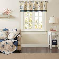 18 X50 Rockaway Printed Valance Navy In 2021 Valance Home Decor Home Essence