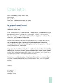 A proposal letter template is more or less a business proposition cover letter. Interior Design