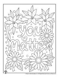 Get lifetime access to all our positive affirmations coloring pages details: Positive Sayings Adult Coloring Pages Woo Jr Kids Activities