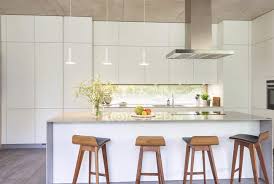 Discover our range of breakfast & kitchen island bar stools all in stock. Modern White Kitchen With Island And Barstools Architecture Horizontal Stock Photo 347664502