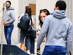 The actress looks chilled out dressed in a black wife beater and blue jeans. Trevor Noah Minka Kelly Out In Nyc First Pics As A Couple