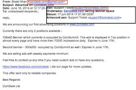 Many such scams revolve specifically around bitcoin. Physhing Alert Coindesk