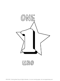 We have been counting everything from cars going down the road to lines painted on the sidewalk. Uno Numbers Learning Spanish Coloring Page Coloring Home
