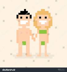 Pixel art nude