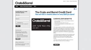 If you're a savvy credit card user and frequent crate & barrel shopper, its credit card can earn you 10% back in reward dollars or six months of special financing, as well as other perks like special offers and access to events. Crate And Barrel Credit Card Login Make A Payment