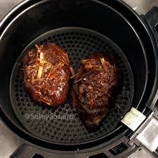 *jangan guna berus besi untuk cuci jaring, takut coating akan tertanggal. Tips Masak Daging Bakar Air Fryer Resepi Air Fryer