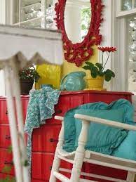 Colorful Cottage Decorating Ideas In Red Yellow Blue Black Amp White Cottage Decor Decor Home Decor