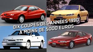 Bien informé pour acheter une nouvelle voiture? Diaporama Dix Coupes Des Annees 1990 A Moins De 5000 Euros