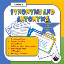 synonyms and antonyms for writing 5 lessons writing outcome