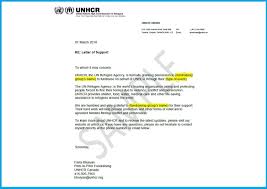 Sample Support Letter For Refugee