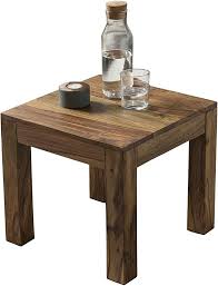 Wohnling Couchtisch Massiv Holz Sheesham 45 Cm Breit Wohnzimmer Tisch Design Dunkel Braun Landhaus Stil Beistellti Couchtisch Massiv Wohnzimmermobel Couchtisch