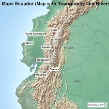 Browse photos and videos of colombia. Stepmap Maps Ecuador Map With Topography And Rivers Landkarte Fur Ecuador