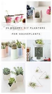 7 cool concrete planters that you can diy. 25 Stylish Diy Planters For Small Houseplants
