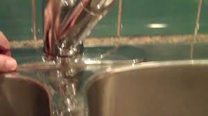 single handle kitchen faucet to sink