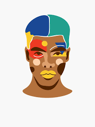 African Face Paint Stickers for Sale