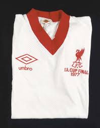 Liverpool, who were second best for the most part, pulled one back through substitute melkamu frauendorf that was to be the last chance, with villa's players celebrating wildly at the final whistle while liverpool's. A White And Red Airtex Liverpool Short Sleeved Shirt No 2 With V Neck Collar And