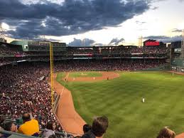 fenway park section budweiser roof deck row 3 seat 21