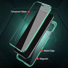360 Magnetic Flip Case For Apple Iphone 12 Pro Max Iphone12 12pro 12max Double Sided Glass Phone Case Cover Phone Case Cover Card Holder Phone Case Case Cover