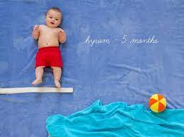 Congratulations and remember to smile! Birthday Creative 6 Month Baby Photoshoot Ideas At Home Novocom Top