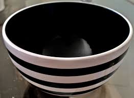 Black And White Bowl Coventry Dots And Stripes Black 9in Mixing Bowl Black White Stripe Porcelain New White Bowls Striped Bowl Bowl