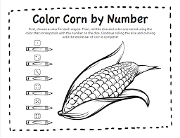 Color Corn By Number Coloring Pages Play With A Purpose Blog Coloring Pages Color Ears Of Corn