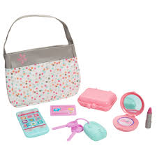 Bitty Baby Diaper Bag Set Perfectly Cute Just Like Mommy Purse With Accessories Baby Dolls Little Girl Toys Baby Doll Accessories