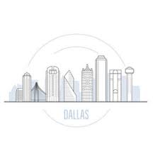 Dallas skyline in purple radiant orchid in editable vector file. Dallas Skyline Vector Images Over 210