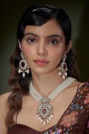 Dollar Chain Ruby Long Chain Designs Stone Dollar Designs Lakshmi Dollar  Chain In Gold Majestic Full