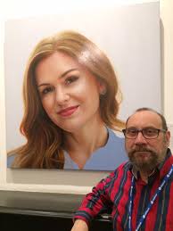 Nick's portrait of Isla Fisher is a finalist in the 2017 Moran Prize.