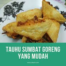Pecahkan telur kedalam mangkuk dan sedikit garam. Tauhu Sumbat Goreng Yang Mudah
