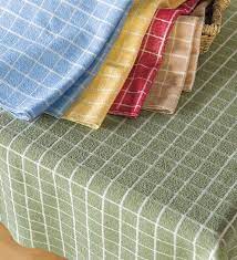 52 X 52 Checkers Terry Tablecloth Collection Accessories Table Cloth Terry Checkers