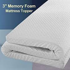 Edilly 3 Inch Memory Foam Mattress Pad Bed Topper King Size Aviation Grade Material Removabl In 2020 Memory Foam Mattress Topper Foam Mattress Pad Foam Mattress Topper