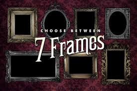 Antique Frame Mockup Kit Frame Mockups Antique Frames Postcard Mockup